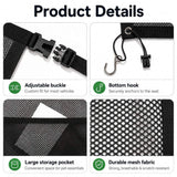 Barrera de malla para auto para perro | ajustable, 56,9 x 69,1 cm