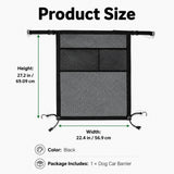 Barrera de malla para auto para perro | ajustable, 56,9 x 69,1 cm