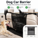 Barrera de malla para auto para perro | ajustable, 56,9 x 69,1 cm