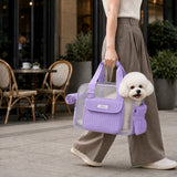 Bolso transportador de malla para perro | acolchado, correa ajustable