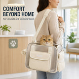 Bolso transportador de malla para perro | acolchado, correa ajustable