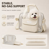 Bolso transportador de malla para perro | acolchado, correa ajustable