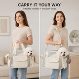 Bolso transportador de malla para perro | acolchado, correa ajustable