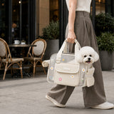 Bolso transportador de malla para perro | acolchado, correa ajustable