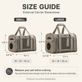 Bolso transportador ventilado para perro y gato | ventilador USB, plegable
