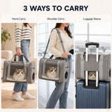Bolso transportador ventilado para perro y gato | ventilador USB, plegable