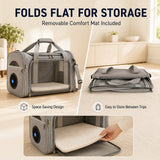 Bolso transportador ventilado para perro y gato | ventilador USB, plegable