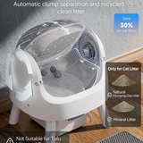 Caja de arena autolimpiante para gato | contenedor de 10 L, limpieza automática