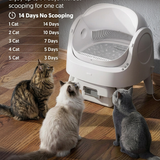 Caja de arena autolimpiante para gato | contenedor de 10 L, limpieza automática