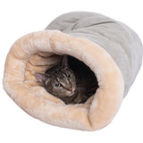 Cama cueva para gato de gamuza sintética | felpa suave, 51 x 36 x 25 cm
