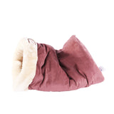 Cama cueva para gato de gamuza sintética | felpa suave, 51 x 36 x 25 cm