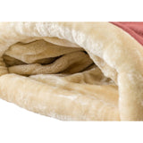 Cama cueva para gato de gamuza sintética | felpa suave, 51 x 36 x 25 cm