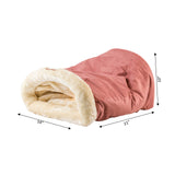Cama cueva para gato de gamuza sintética | felpa suave, 51 x 36 x 25 cm