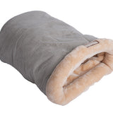 Cama cueva para gato de gamuza sintética | felpa suave, 51 x 36 x 25 cm
