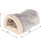 Cama cueva para gato de gamuza sintética | felpa suave, 51 x 36 x 25 cm