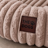 Cama tipo dona para perro | borde alto, base antideslizante