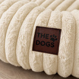 Cama tipo dona para perro | borde alto, base antideslizante