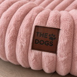 Cama tipo dona para perro | borde alto, base antideslizante