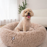 Cama tipo dona para perro | laterales acolchados, funda lavable