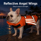 Chaleco salvavidas reflectante para perro | flotador para barbilla, tallas XS a XL