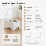 Comedero automático con tapa para gato | 360 a 380 ml, recargable