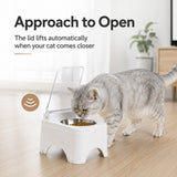 Comedero automático con tapa para gato | 360 a 380 ml, recargable