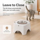 Comedero automático con tapa para gato | 360 a 380 ml, recargable