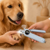 Cortaúñas eléctrico 2 en 1 para perro | con lima, luz LED y 3 niveles de ajuste