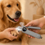 Cortaúñas eléctrico 2 en 1 para perro | con lima, luz LED y 3 niveles de ajuste