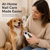 Cortaúñas eléctrico 2 en 1 para perro | con lima, luz LED y 3 niveles de ajuste
