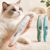 Cortadora de pelo para mascotas con aspiración | USB, para perro y gato