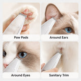 Cortadora de pelo para mascotas con aspiración | USB, para perro y gato