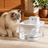 Fuente de agua inalámbrica para gato con sensor de movimiento | 3,1 L, batería recargable