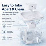 Fuente de agua inalámbrica para gato con sensor de movimiento | 3,1 L, batería recargable