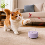 Juguete automático con mariposa giratoria para gato | resina ABS, recargable USB