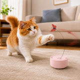 Juguete automático con mariposa giratoria para gato | resina ABS, recargable USB