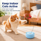 Juguete automático con mariposa giratoria para gato | resina ABS, recargable USB