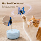 Juguete automático con mariposa giratoria para gato | resina ABS, recargable USB