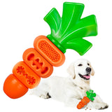 Juguete mordedor en forma de zanahoria para perro | caucho natural y nylon, 9 a 32 kg