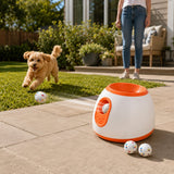 Lanzador automático de pelotas para perro | 3 distancias, uso en interiores y patio