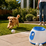 Lanzador automático de pelotas para perro | 3 distancias, uso en interiores y patio