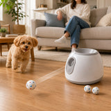 Lanzador automático de pelotas para perro | 3 distancias, uso en interiores y patio