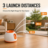 Lanzador automático de pelotas para perro | 3 distancias, uso en interiores y patio