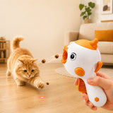 Lanzador interactivo de premios para gato | con láser, 2 en 1, para juegos en casa
