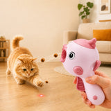 Lanzador interactivo de premios para gato | con láser, 2 en 1, para juegos en casa