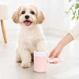 Limpiador eléctrico de patas para perro | silicona, un botón, para paseos y barro
