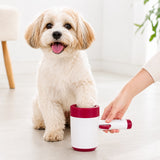 Limpiador eléctrico de patas para perro | silicona, un botón, para paseos y barro
