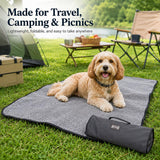 Manta plegable para mascotas | Oxford y Sherpa, 100 x 70 cm