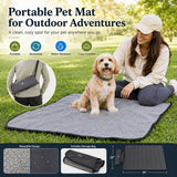 Manta plegable para mascotas | Oxford y Sherpa, 100 x 70 cm