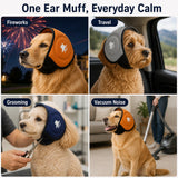 Orejeras reductoras de ruido para perro | ajuste con velcro, tallas S a L